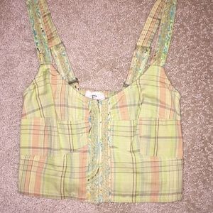 Xs free people crop top green